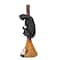 13'' Black Cat Climbing Broom Halloween Décor